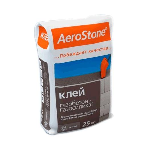 Клей для газобетона AeroStone 25кг